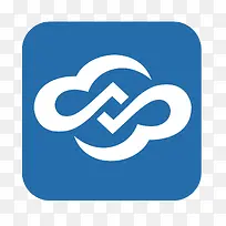 蓝色云朵互联网logo