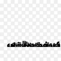 圣诞城市剪影