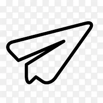 纸飞机符号图标