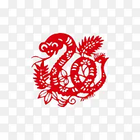 十二生肖  蛇  红色字体  艺术字
