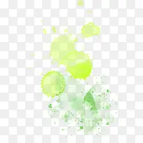水墨墨水绿色
