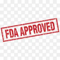 大气红色食品安全FDA认证标志