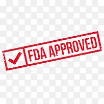 简洁企业FDA认证标志免抠图