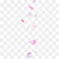 粉色珍珠花瓣素材