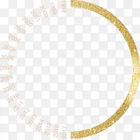 金色装饰圆环