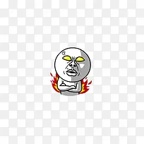 卡通愤怒抓狂表情
