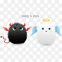 矢量天使和魔鬼