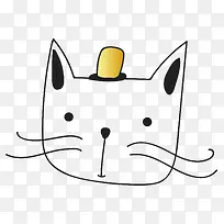 卡通手绘卡通猫咪头像