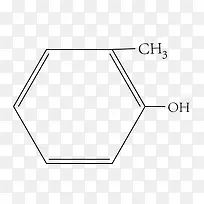 甲苯酚的分子结构式