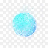 蓝色圆球光效
