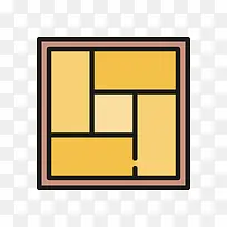 灰色方块拼图