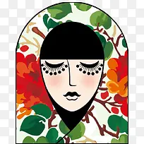 惠安女孩装饰画