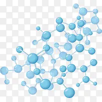 天蓝色分子结构