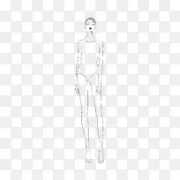 手绘美女