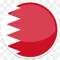 巴林平圆世界国旗图标集