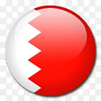 巴林国旗国圆形世界旗