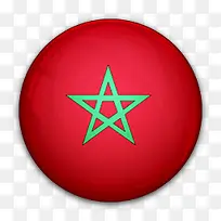 国旗摩洛哥对世界标志图标