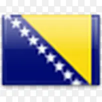 波斯尼亚波黑国旗国旗帜
