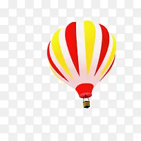 红黄白土耳其热气球