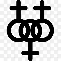 女同性恋Gender-icons