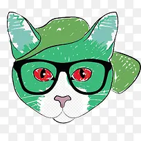 可爱的手绘猫咪