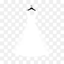 卡通白色婚纱衣服