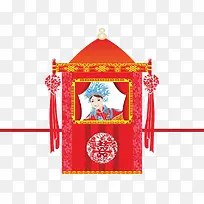 中国古代红色经典花轿