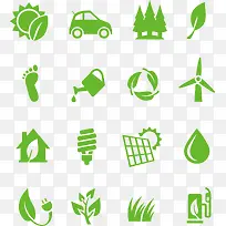 创意绿色环保可循环标志