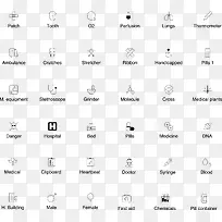 药品医疗线型矢量图标icon