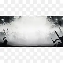 灰色背景历史战场