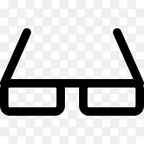 矩形眼镜形状图标