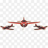 红色飞翔战斗机