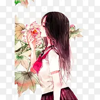 卡通手绘学生
