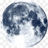 蓝色月球高清图片