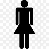 女厕所房间女人pittogrammi