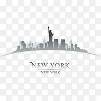 城市建筑剪影图片纽约