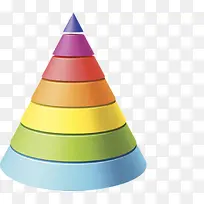 彩色金字塔立体锥形