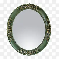 绿色复古浴室镜子
