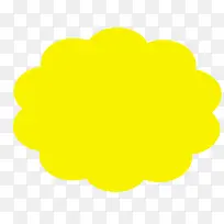 黄色的云朵