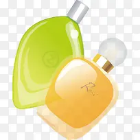 矢量创意设计玫瑰花香水图标