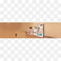 淘宝天猫家居设计banner背景图