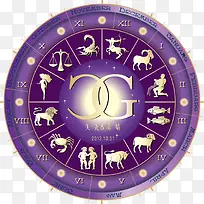 矢量十二星座婚礼logo