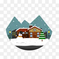 飘雪的小镇