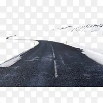 雪山上的马路