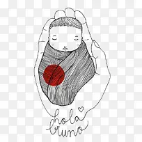 卡通婴儿