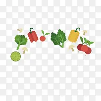 美食蔬菜水果卡通