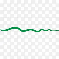 绿色波动线条图
