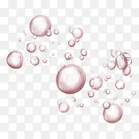 水红色气泡 水泡 png素材