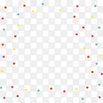 彩色波点花纹