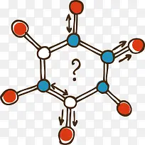 分子活动图矢量